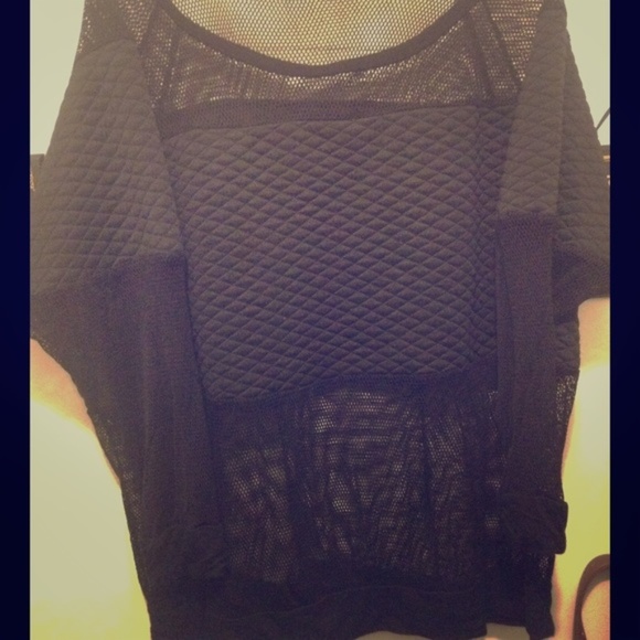 Tops - 🎶💀Mesh Seethru Sweatshirt🎶💀